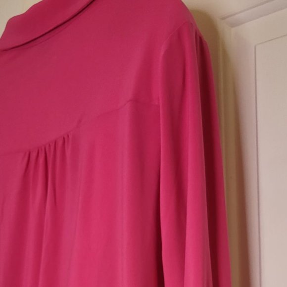 SPRING ANNE KLEIN PINK LONG-SLEEVE WOMEN'S TOP SIZE M - Picture 5 of 6